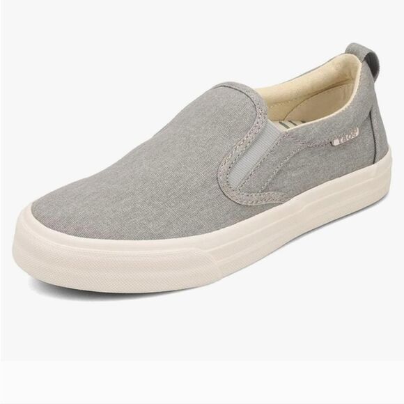 Taos Rubber Soul Slip On Sneakers women's size 8.5 canvas gray comfort - Picture 1 of 10